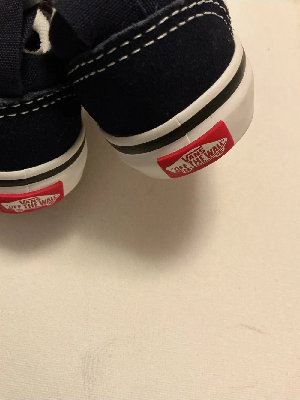 Vans Kids Navy and White Low-Top Sneakers